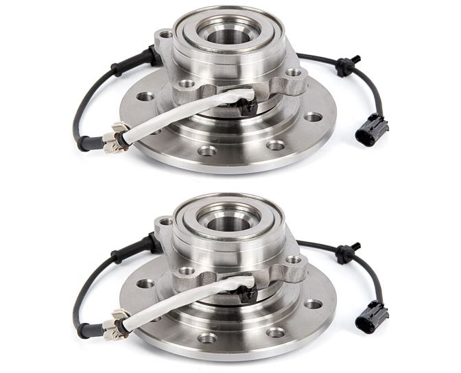 New 1997 Chevrolet Pick-up Truck Wheel Hub Assembly Kit - Front Pair Pair of Front Hubs - K3500 4WD Models [Old Body Style]