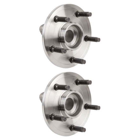 New 2006 Dodge Ram Trucks Wheel Hub Assembly Kit - Front Pair Pair of Front Hubs - 1500 Models - Excluding Mega Cab - 5.7L Engine - with 4 Wheel ABS