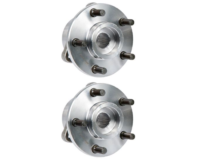 New 1987 Jeep Wrangler Wheel Hub Assembly Kit - Front Pair Pair of Front Hubs - 4WD Models with 2 Piece Hub and Rotor