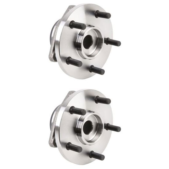 New 2000 Jeep Grand Cherokee Wheel Hub Assembly Kit - Front Pair Pair of Front Hubs - All Models