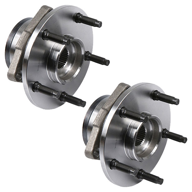 New 1995 Dodge Ram Trucks Wheel Hub Assembly Kit - Front Pair Pair of Front Hubs - 1500 Models - 4WD - with Rear Wheel ABS