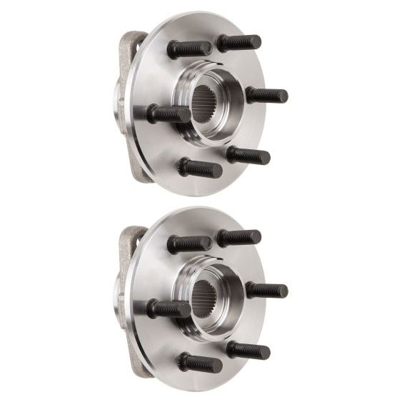 New 2001 Dodge Durango Wheel Hub Assembly Kit - Front Pair Pair of Front Hubs - 4WD Models with 2-Wheel ABS