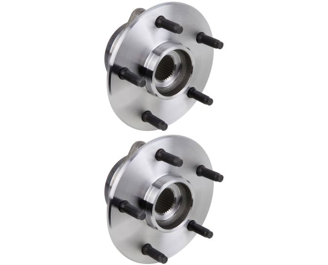 New 2000 Dodge Ram Trucks Wheel Hub Assembly Kit - Front Pair Pair of Front Hubs - 1500 Models - 4WD - with 2 Wheel ABS