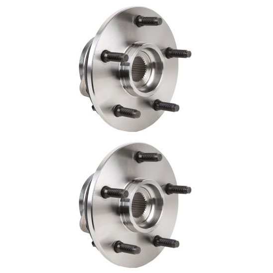 New 2001 Dodge Ram Trucks Wheel Hub Assembly Kit - Front Pair Pair of Front Hubs - 1500 Models - 4WD - with 4 Wheel ABS