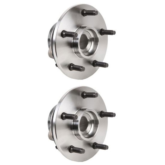 New 2001 Dodge Ram Trucks Wheel Hub Assembly Kit - Front Pair Pair of Front Hubs - 1500 Models - 4WD - with 4 Wheel ABS