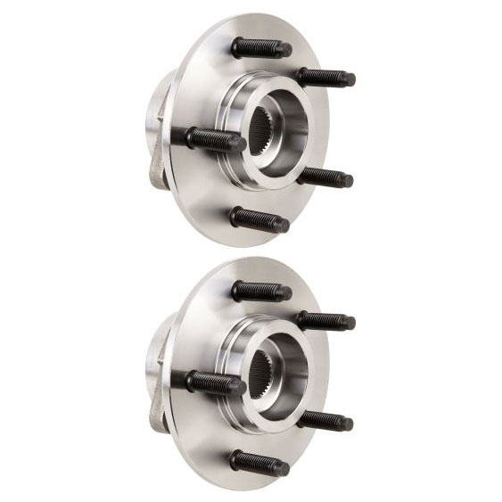 New 2000 Lincoln Navigator Wheel Hub Assembly Kit - Front Pair Pair of Front Hubs - 4WD Models with 14mm Wheel Stud