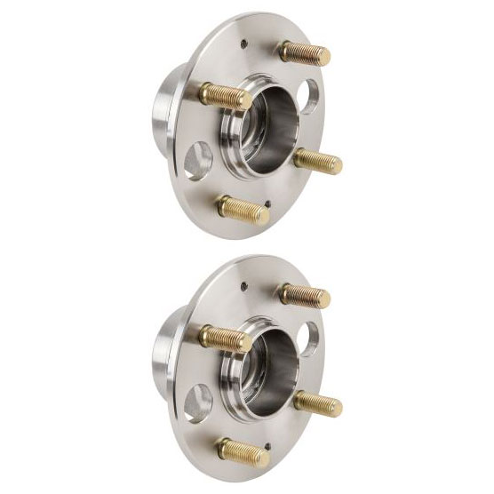 New 1999 Honda Civic Wheel Hub Assembly Kit - Rear Pair Pair of Rear Hubs - All Models without ABS and with Rear Disc Brakes