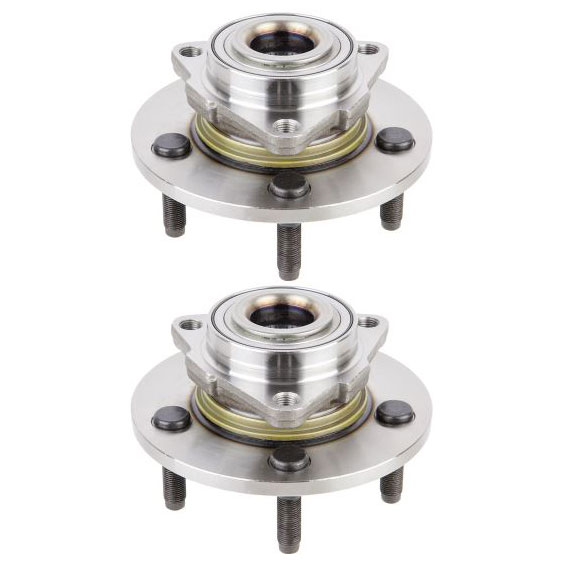 New 2002 Dodge Ram Trucks Wheel Hub Assembly Kit - Front Pair Pair of Front Hubs - 1500 Models - Excluding-Mega Cab - with 2 Wheel ABS