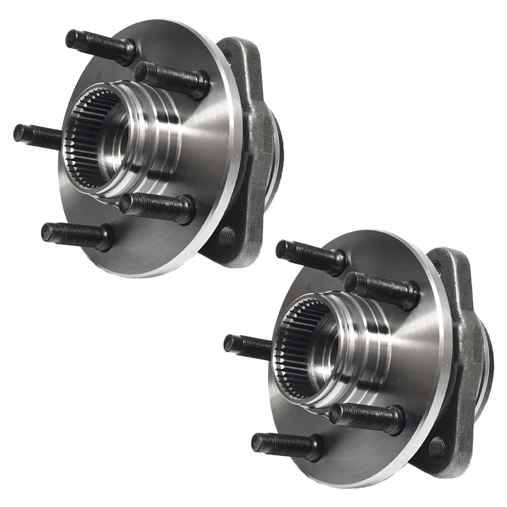 New 1998 Mazda B-Series Truck Wheel Hub Assembly Kit - Front Pair Pair of Front Hubs - 4WD with 2 wheel ABS