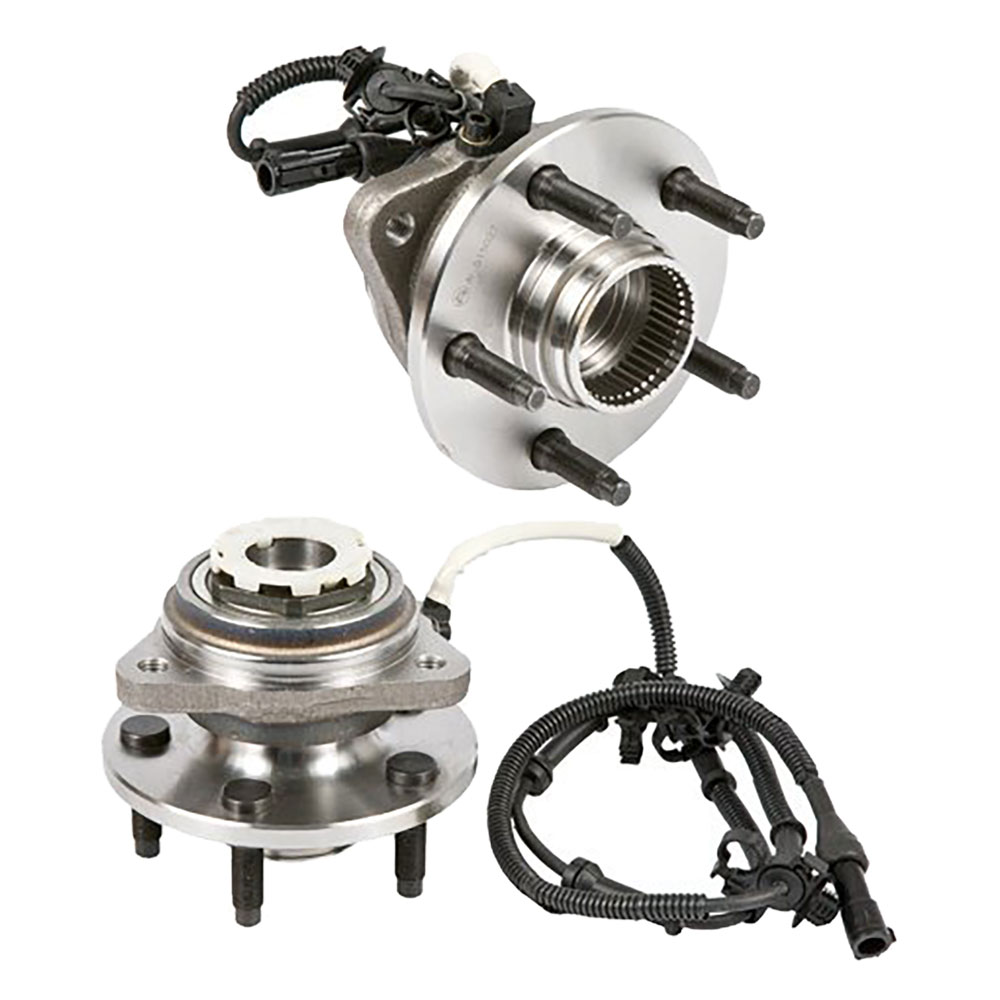 New 1999 Mazda B-Series Truck Wheel Hub Assembly Kit - Front Pair Pair of Front Hubs - B4000 4WD with 4 wheel ABS