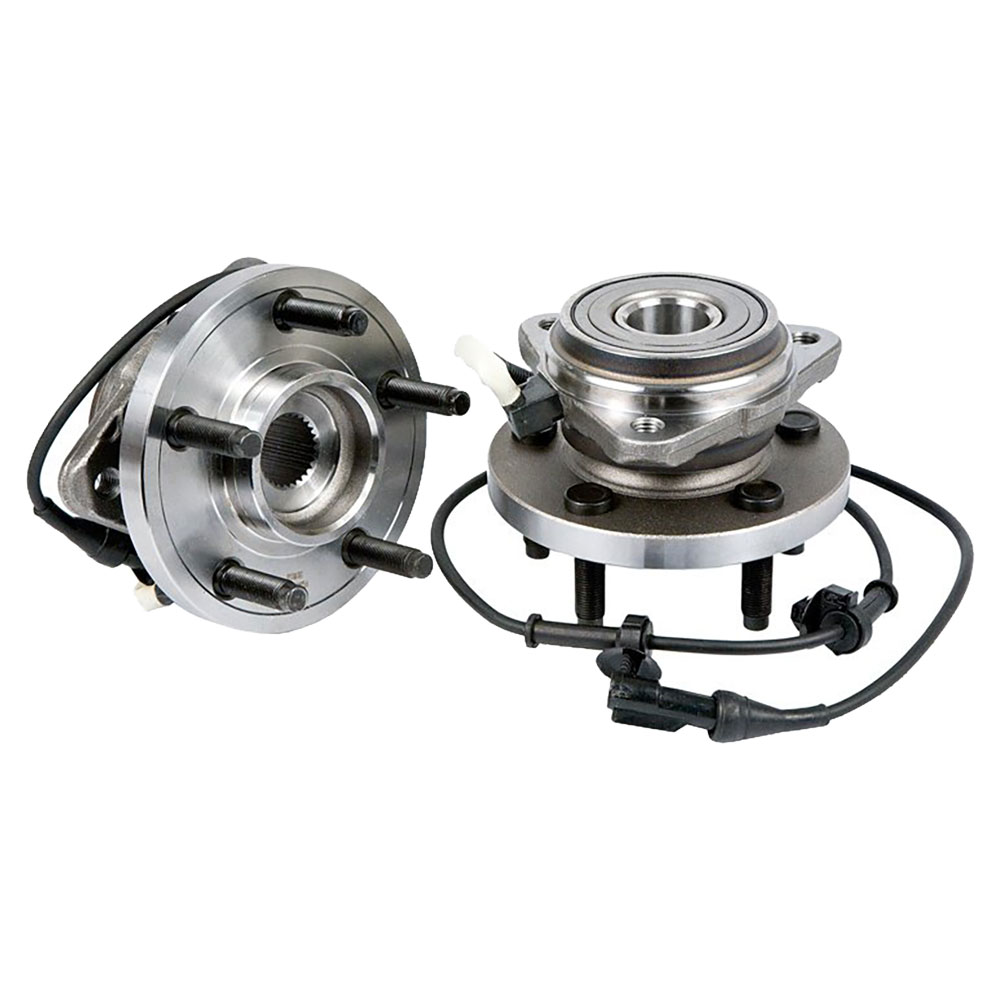 New 2005 Mazda B-Series Truck Wheel Hub Assembly Kit - Front Pair Pair of Front Hubs - 4WD B3000 Models with ABS