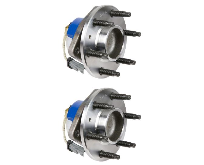 New 2009 Cadillac STS Wheel Hub Assembly Kit - Front Pair Pair of Front Hubs - RWD Models with 6 stud hub