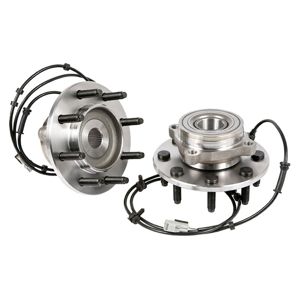 New 2001 Dodge Ram Trucks Wheel Hub Assembly Kit - Front Pair Pair of Front Hubs - 2500 Models - 4WD - with 4 Wheel ABS