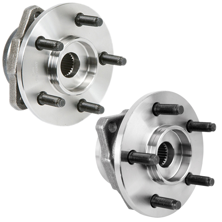 New 2003 Jeep Liberty Wheel Hub Assembly Kit - Front Pair Pair of Front Hubs - Models with ABS