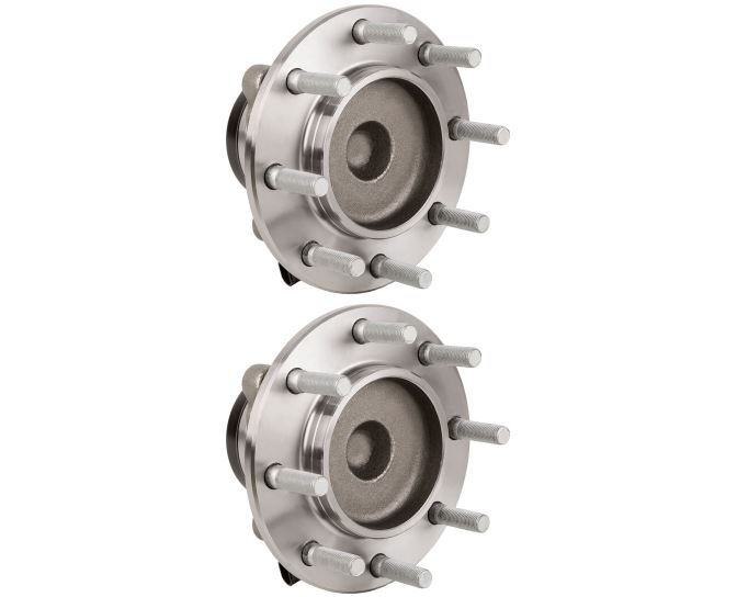 New 2007 Chevrolet Silverado Wheel Hub Assembly Kit - Front Pair Pair of Front Hubs - 3500 Models with RWD and with Dual Rear Wheel