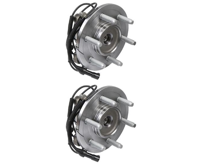 New 2005 Ford F Series Trucks Wheel Hub Assembly Kit - Front Pair Pair of Front Hubs - F150 4WD - 6 Stud Models Up To 11/28/2004