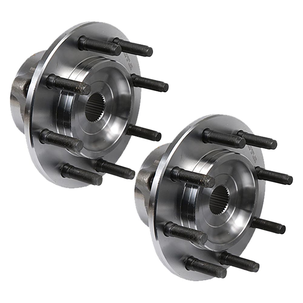 New 2000 Dodge Ram Trucks Wheel Hub Assembly Kit - Front Pair Pair of Front Hubs - 2500 Models - 4WD - with 2 Wheel ABS