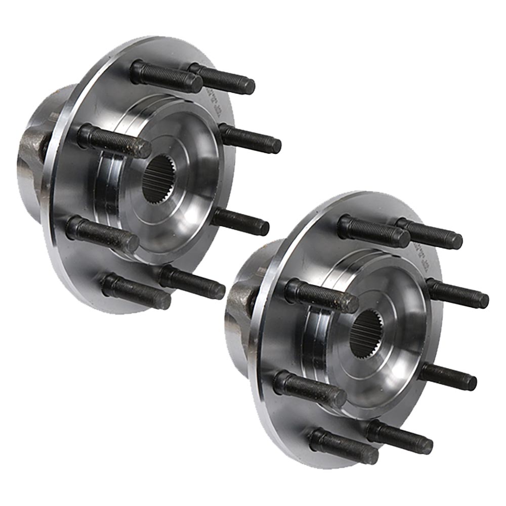 New 2001 Dodge Ram Trucks Wheel Hub Assembly Kit - Front Pair Pair of Front Hubs - 2500 Models - 4WD - with 2 Wheel ABS