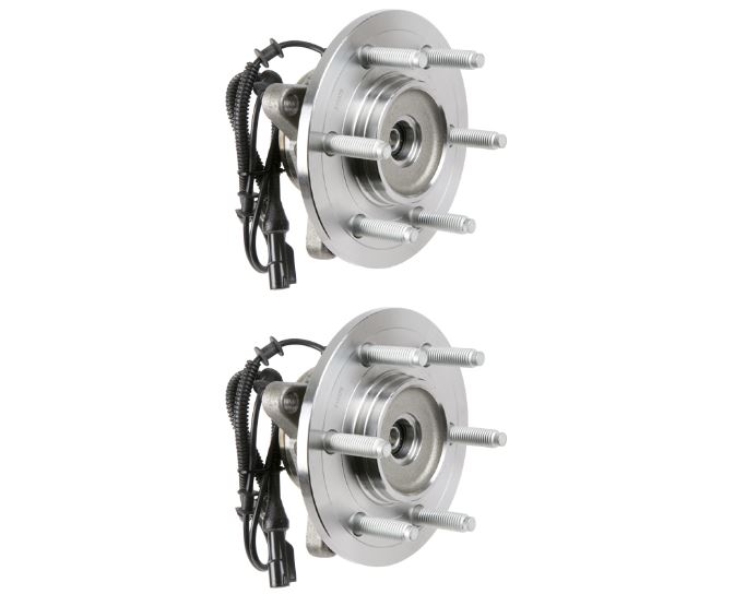 New 2008 Ford F Series Trucks Wheel Hub Assembly Kit - Front Pair Pair of Front Hubs - F150 4WD - 6 Stud Models