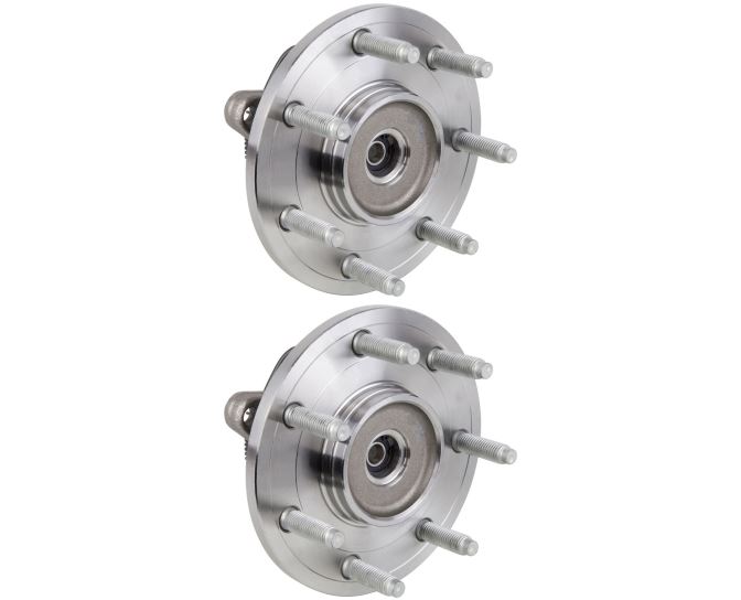 New 2005 Ford F Series Trucks Wheel Hub Assembly Kit - Front Pair Pair of Front Hubs - F150 4WD - 7 Stud Models Up To 11/28/2004