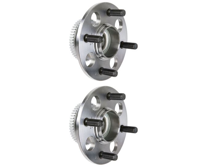New 1998 Honda Civic Wheel Hub Assembly Kit - Rear Pair Pair of Rear Hubs - All Models with ABS and with Rear Drum Brakes