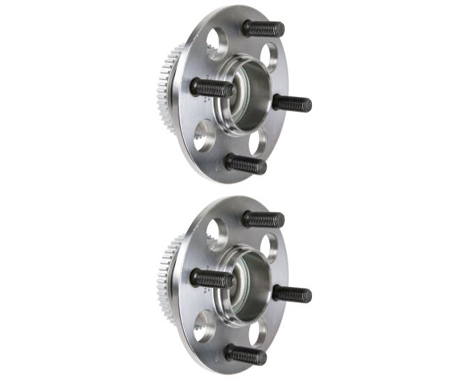 New 2000 Honda Civic Wheel Hub Assembly Kit - Rear Pair Pair of Rear Hubs - All Models with ABS and with Rear Drum Brakes