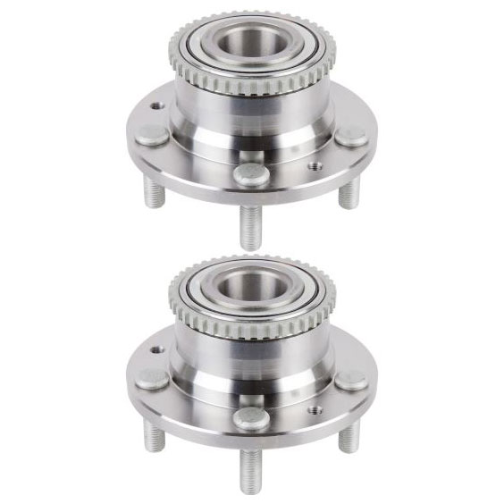 New 2003 Mazda Protege Wheel Hub Assembly Kit - Rear Pair Pair of Rear Hubs - Rear Disc Brake w/ ABS