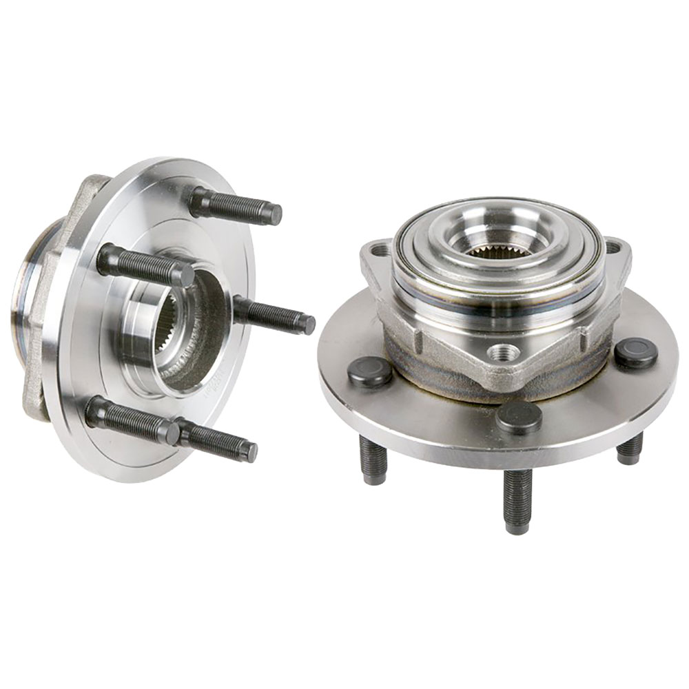 New 2009 Dodge Dakota Wheel Hub Assembly Kit - Front Pair Pair of Front Hubs - All Models with 2 Wheel ABS