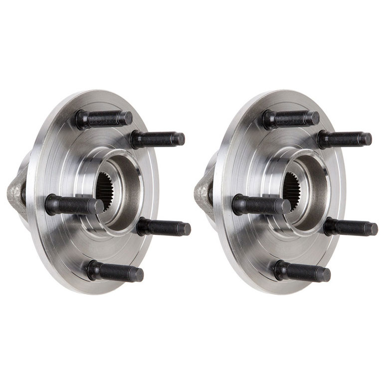 New 2007 Dodge Ram Trucks Wheel Hub Assembly Kit - Front Pair Pair of Front Hubs - 1500 Models - Excluding Mega Cab - with 4 Wheel ABS