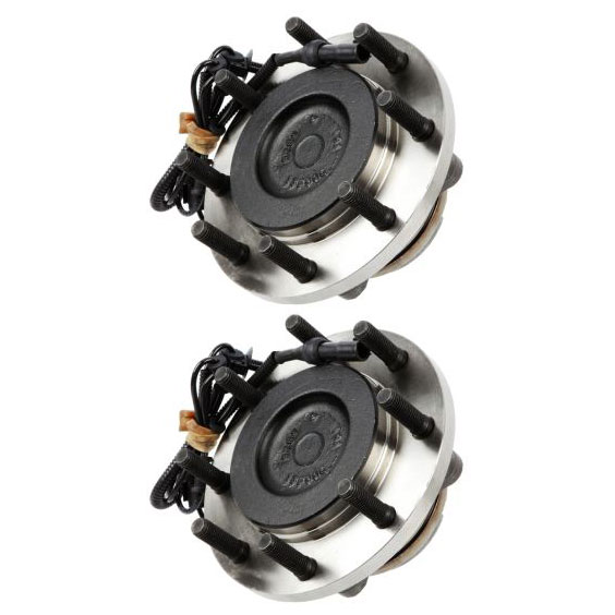 New 2001 Ford F Series Trucks Wheel Hub Assembly Kit - Front Pair Pair of Front Hubs - F450 Superduty RWD Models