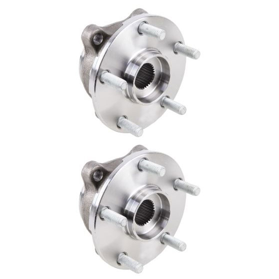 New 2008 Toyota RAV4 Wheel Hub Assembly Kit - Front Pair Pair of Front Hubs - 6 Cylinder FWD and 4WD Models