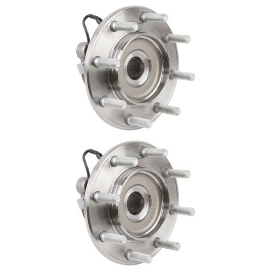 New 2007 Chevrolet Pick-up Truck Wheel Hub Assembly Kit - Front Pair Pair of Front Hubs - 3500 Models with 4WD and with Dual Rear Wheels