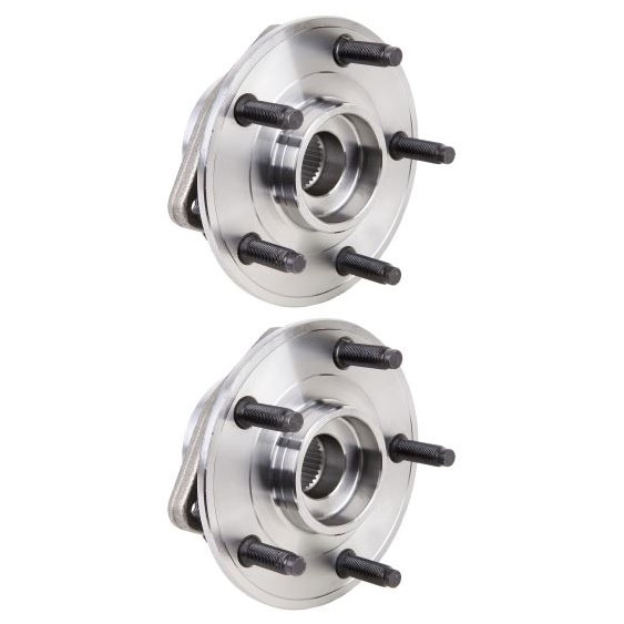 New 2008 Jeep Wrangler Wheel Hub Assembly Kit - Front Pair Pair of Front Hubs - Four Wheel Drive Models