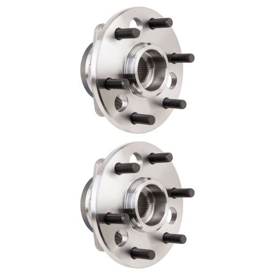 New 1990 Chevrolet Pick-up Truck Wheel Hub Assembly Kit - Front Pair Pair of Front Hubs - K1500 with HD Suspension and Extended Cab