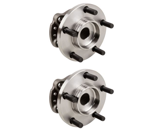 New 2001 Dodge Grand Caravan Wheel Hub Assembly Kit - Rear Pair Pair of Rear Hubs - AWD Models with 15 - 17 inch wheels