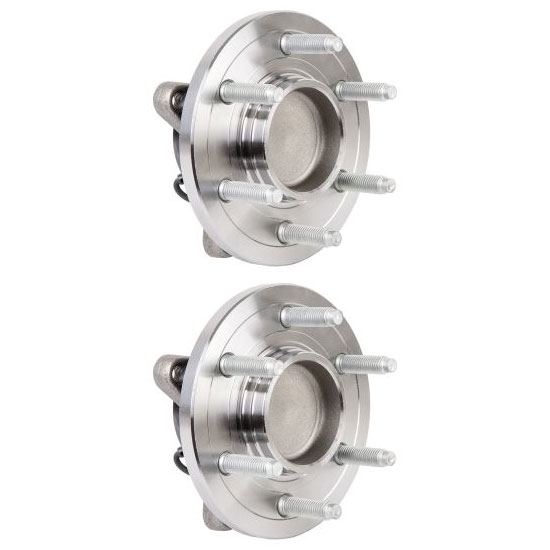 New 2010 Ford F Series Trucks Wheel Hub Assembly Kit - Front Pair Pair of Front Hubs - F150 RWD with Standard Duty Package [6 Stud Count]