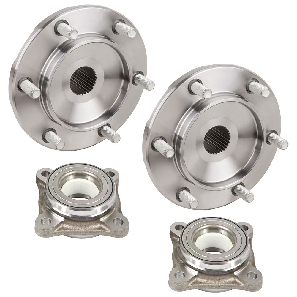 New 2009 Toyota Tacoma Wheel Hub Assembly Kit - Front Pair Pair of Front Hubs and Bearings - 4WD - Base Model