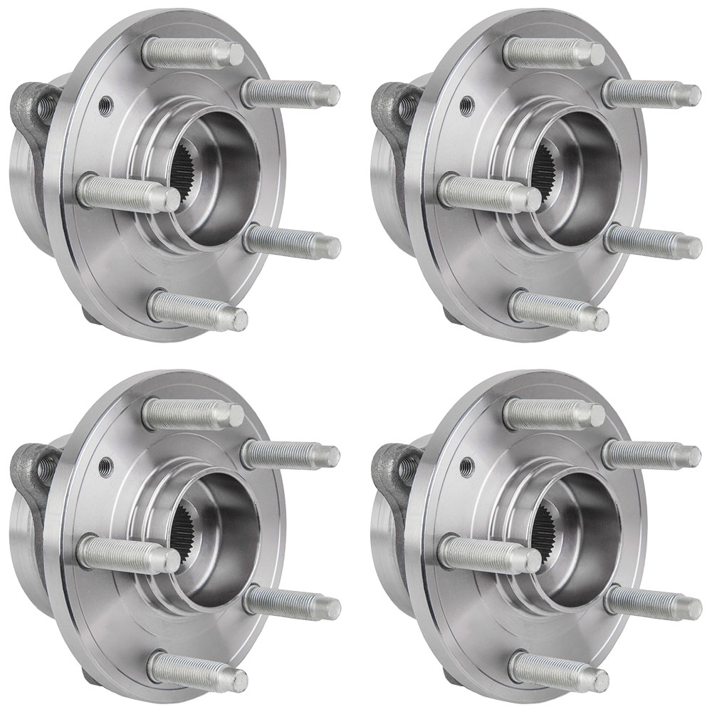 New 2009 Lincoln MKS Wheel Hub Assembly Kit - Front and Rear Complete Set of Front and Rear Hubs