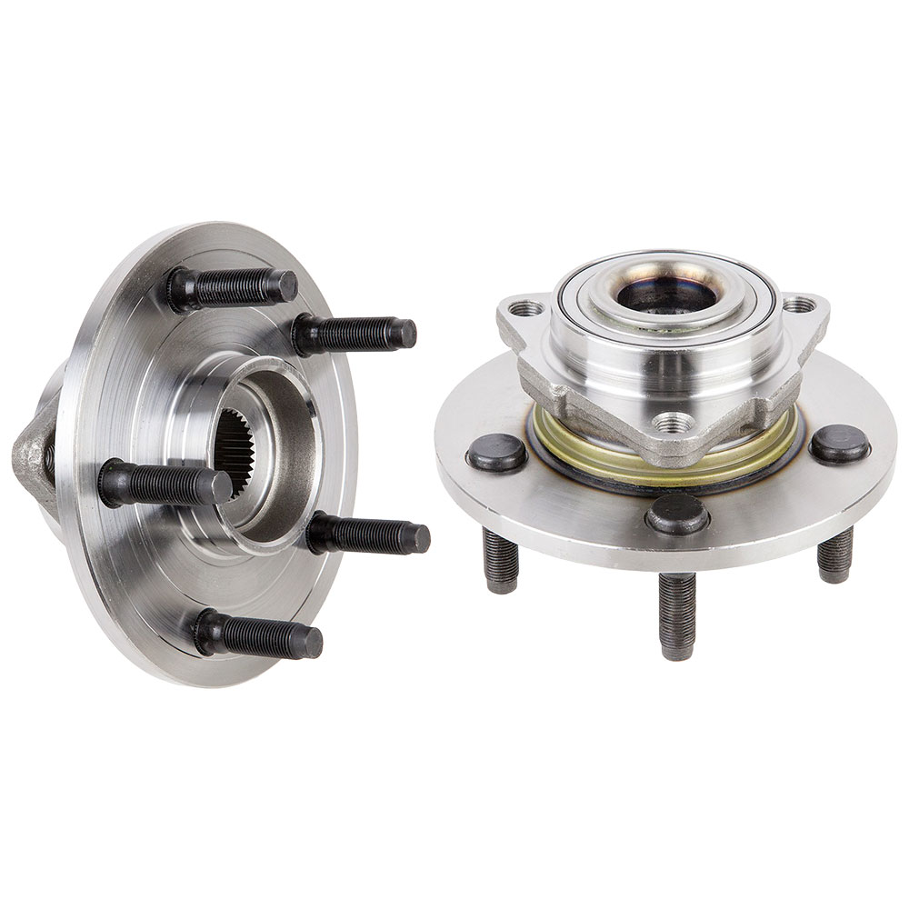 New 2008 Dodge Ram Trucks Wheel Hub Assembly Kit - Front Pair Pair of Front Hubs - 1500 Models - Excluding Mega Cab - 2 Wheel ABS