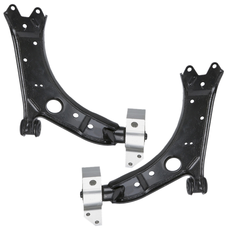 New 2008 Volkswagen Jetta Control Arm Kit - Front Left and Right Lower Pair Front Lower Control Arm Pair - Models without Auto Headlight Range Control