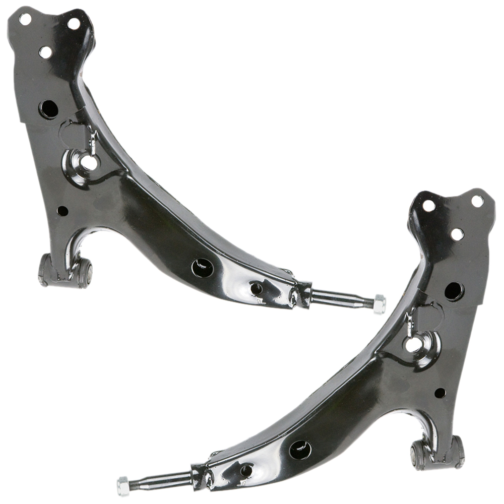 New 1995 Toyota Corolla Control Arm Kit - Front Left and Right Lower Pair Front Lower Control Arm Pair - 1.6L Sedan Models to Prod. Date 08-1995