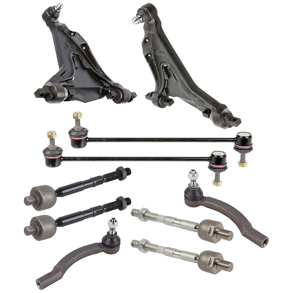 New 1999 Volvo S70 Control Arm Kit - Front Lower Models with 4 Bolt Mounting - Front Lower Control Arms with Inner and Outer Tie Rods