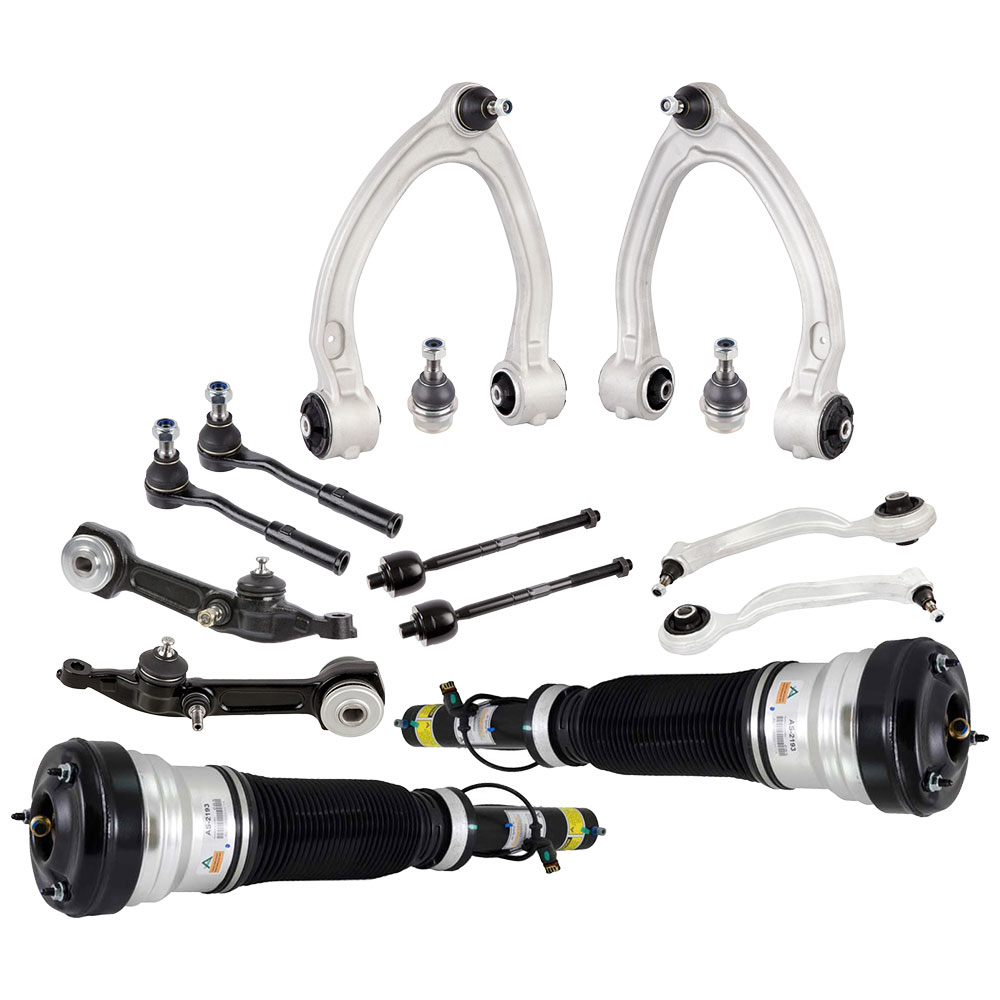 New 2004 Mercedes Benz S430 Control Arm Kit - Front Set Front End Suspension and Air Shock Kit - Base Models without 4 Matic or Active Body Control