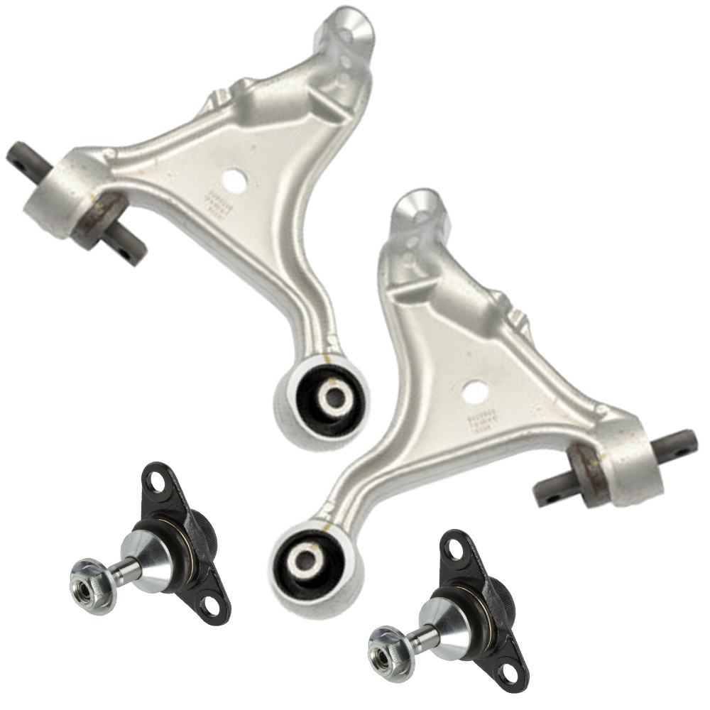 New 2005 Volvo S80 Control Arm Kit - Front Left and Right Lower Pair Front Lower Control Arms Pair - with Ball Joints