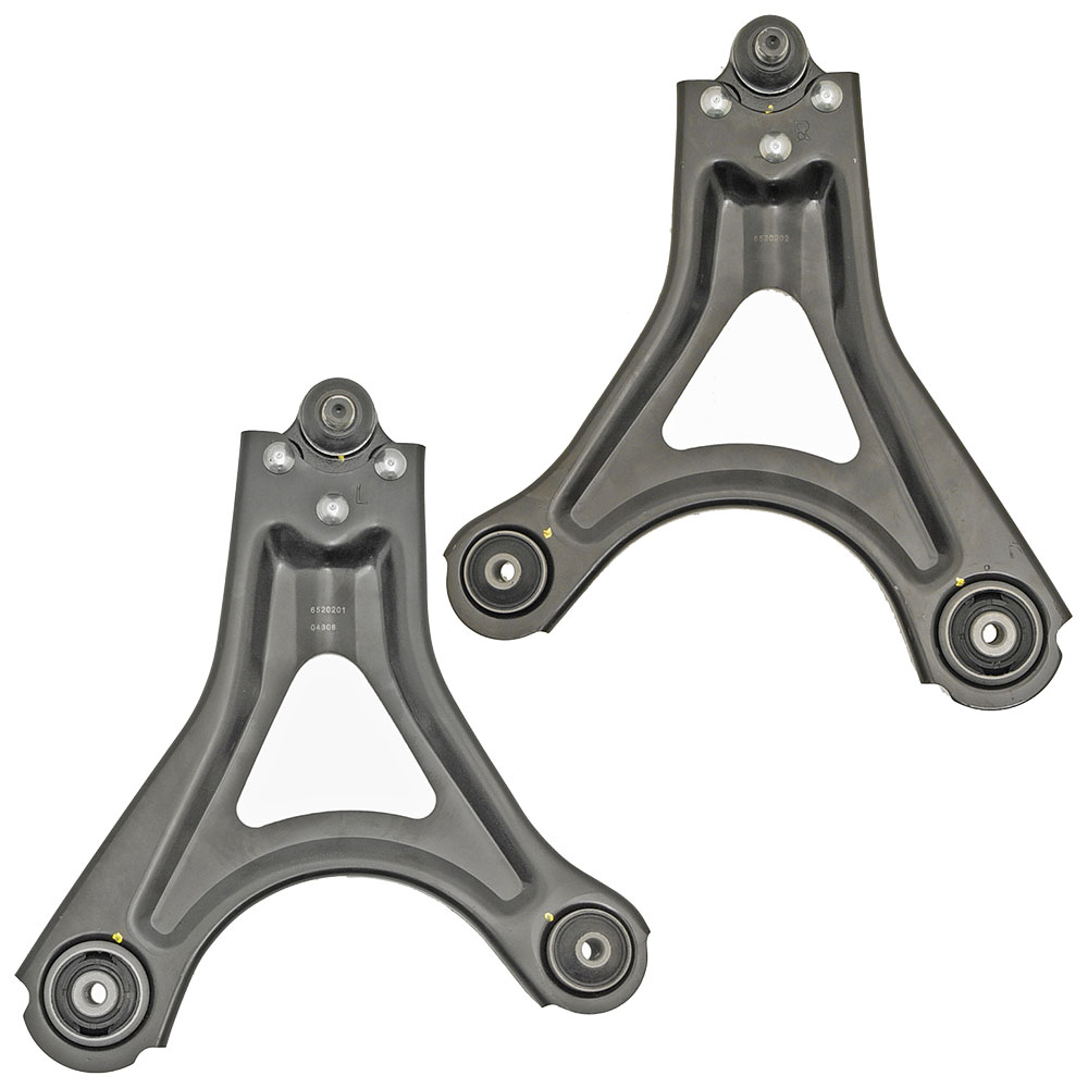 New 1998 Mercury Mystique Control Arm Kit - Front Left and Right Lower Pair Front Lower Control Arm Pair - 2 Bolt Hole Attachment