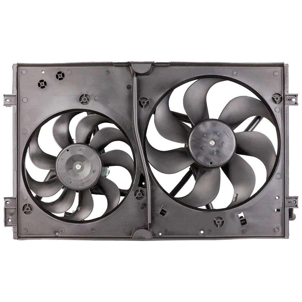 New 2004 Volkswagen Jetta Car Radiator Fan Dual Fan Assembly - 2.0L Models