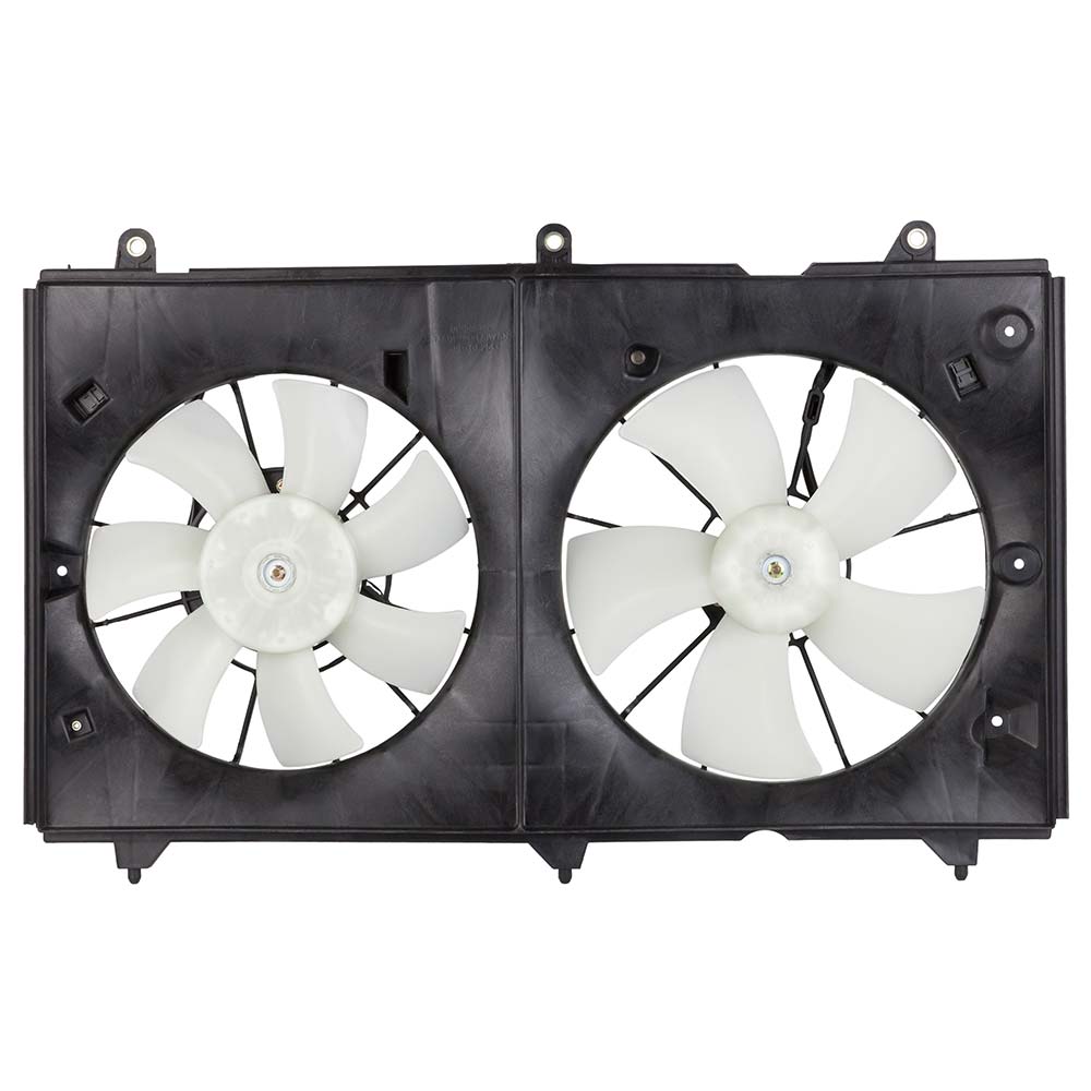 New 2006 Honda Accord Car Radiator Fan Dual Fan Assembly - 2.4L Models - Denso