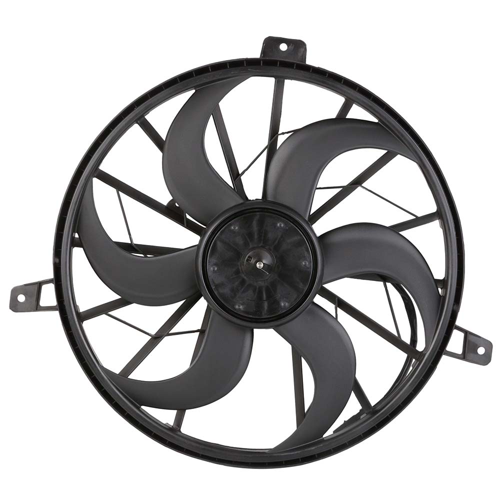 New 2003 Jeep Liberty Car Radiator Fan Radiator Side - 3.7L Models with Heavy Duty Cooling