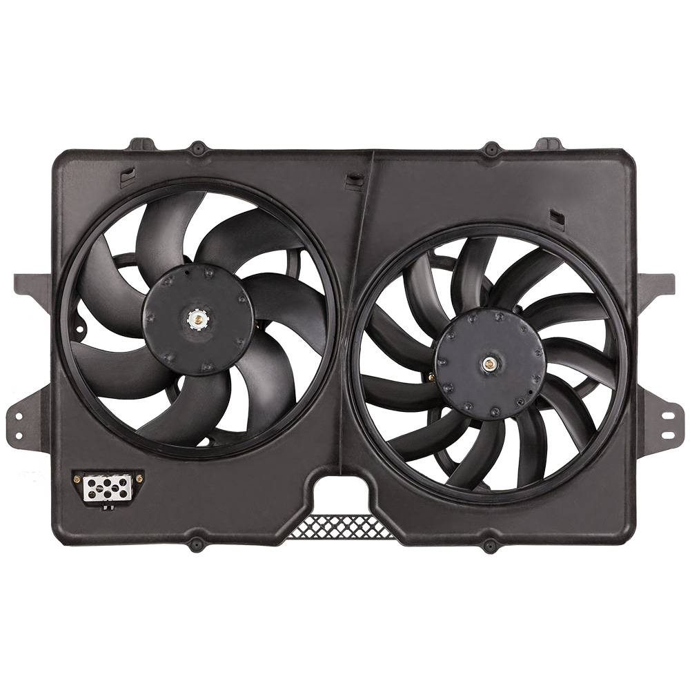 New 2011 Ford Escape Car Radiator Fan Dual Fan Assembly - 2.5L Models with Air Conditioning