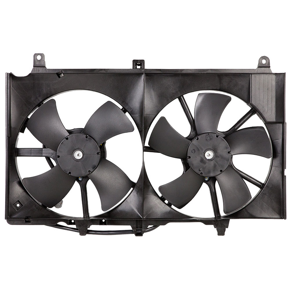 New 2005 Infiniti G35 Car Radiator Fan Dual Fan Assembly - Models with Production Date To January 31-2005